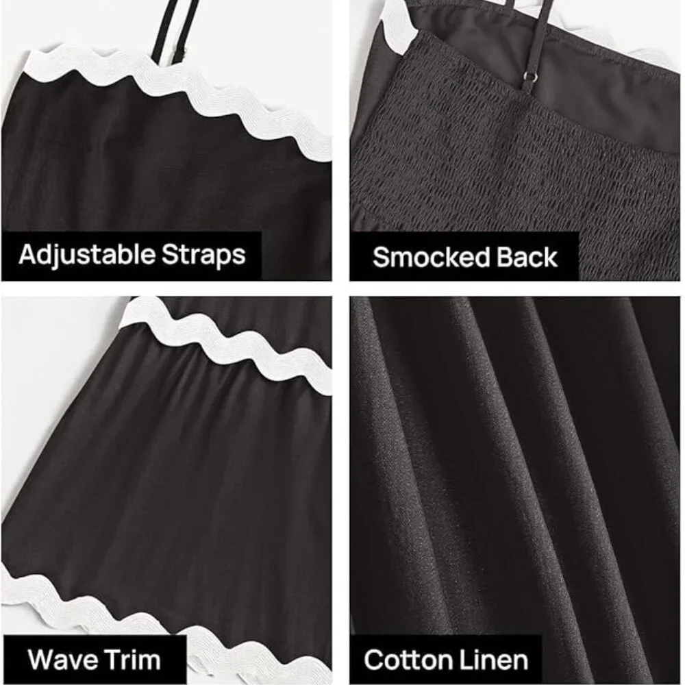 THIS WEEK ONLY 🌴 Women's Spaghetti Strap Flowy Midi Sundress - Size Medium - Picture 4 of 4